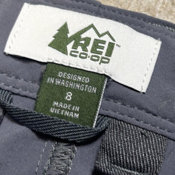 REI Pants Womens 8 Gray Performance Tapered Hiking Pant Outdoors Lightweight - Picture 3 of 12